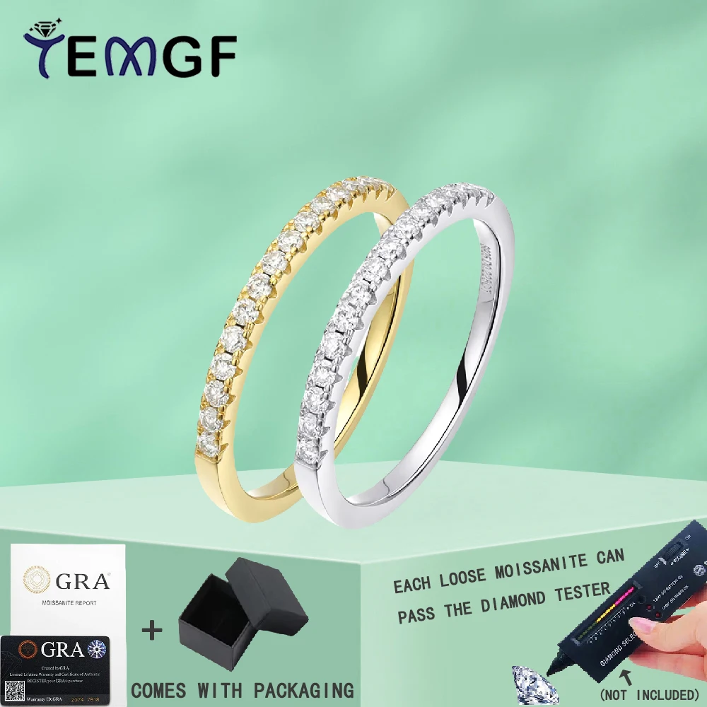 TEMGF Moissanite Ring 1.5mm Round Cut 100% 925 Sterling Silver for Women Elegant Simple Fine Jewelry
TEMGF Moissanite Ring 1.5mm Round Cut 100% 925 Sterling Silver for Women Elegant Simple Fine Jewelry