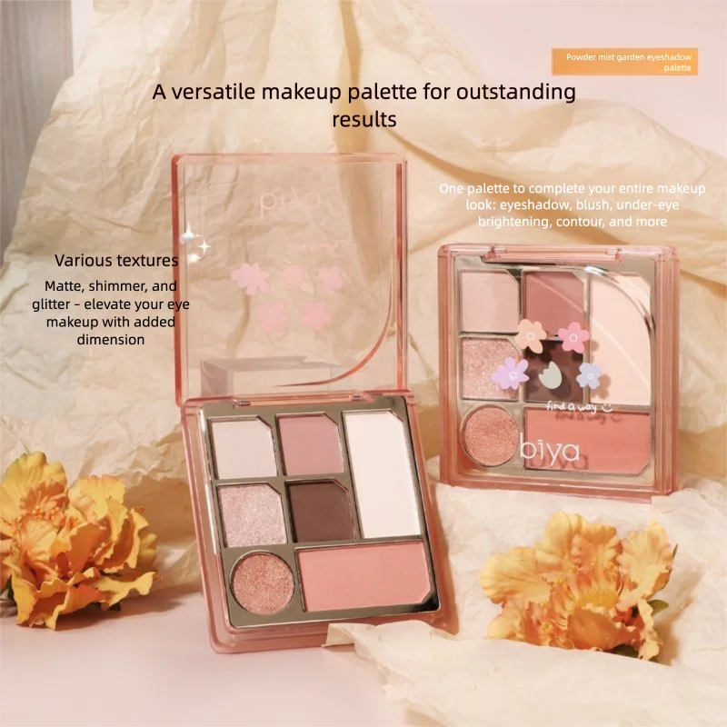 Biya Powder Mist Garden Eyeshadow Palette Is A Multi-use Palette With Matte Highlighter Shades In Earth Tones Pink, Suitable
Biya Powder Mist Garden Eyeshadow Palette Is A Multi-use Palette With Matte Highlighter Shades In Earth Tones Pink, Suitable