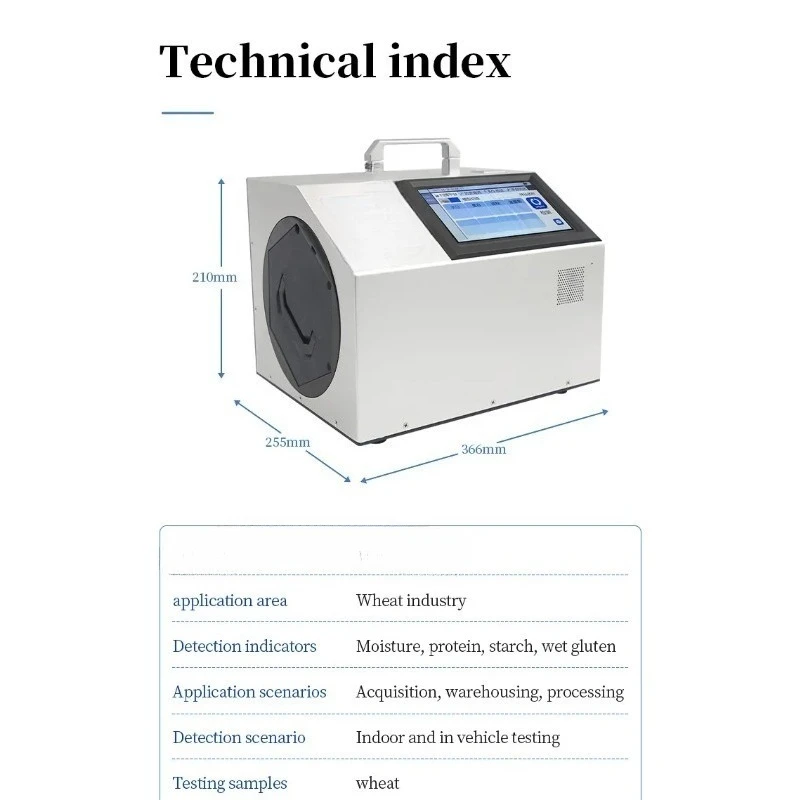 Rapid Wheat Quality Testing Equipment – Analyzes Wheat Moisture, Protein & Starch, with Price Reference
Rapid Wheat Quality Testing Equipment – Analyzes Wheat Moisture, Protein & Starch, with Price Reference