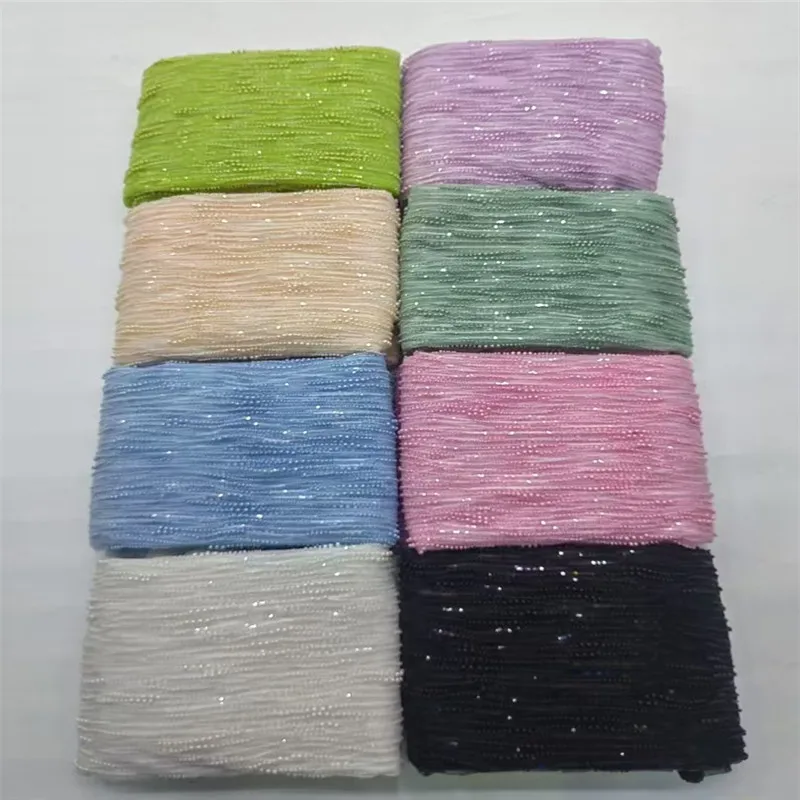 2025 New Nigerian Tulle Lace African Heavy Beaded Sequins Lace Fabric Embroidery French Mesh Lace Fabric With Sequin For Wedding
2025 New Nigerian Tulle Lace African Heavy Beaded Sequins Lace Fabric Embroidery French Mesh Lace Fabric With Sequin For Wedding