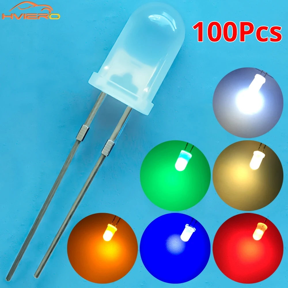 100pcs 5mm Round Diffused White Red Green Blue Yellow Warm White Lightemitting Diode 2pin LED 6000~6500K Bulb Light Diodes Lamp
100pcs 5mm Round Diffused White Red Green Blue Yellow Warm White Lightemitting Diode 2pin LED 6000~6500K Bulb Light Diodes Lamp