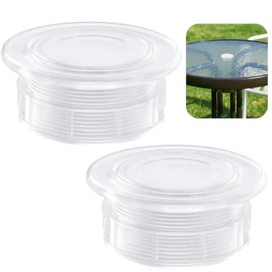 2 Pcs 2" Parasol Umbrella Hole Ring Plug and Cap Set, Thicker Patio Table Hole Cover Insert, Deck Table Umbrella Holes Plug Rep
2 Pcs 2" Parasol Umbrella Hole Ring Plug and Cap Set, Thicker Patio Table Hole Cover Insert, Deck Table Umbrella Holes Plug Rep
