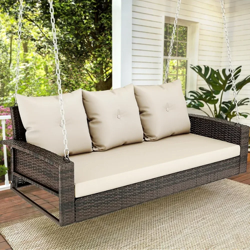 Willow Hanging Porch Swing Chair Outdoor Gray Rattan Terrace Swing Lounge 3 Rear Cushions That Can Accommodate Garden Balcony
Willow Hanging Porch Swing Chair Outdoor Gray Rattan Terrace Swing Lounge 3 Rear Cushions That Can Accommodate Garden Balcony