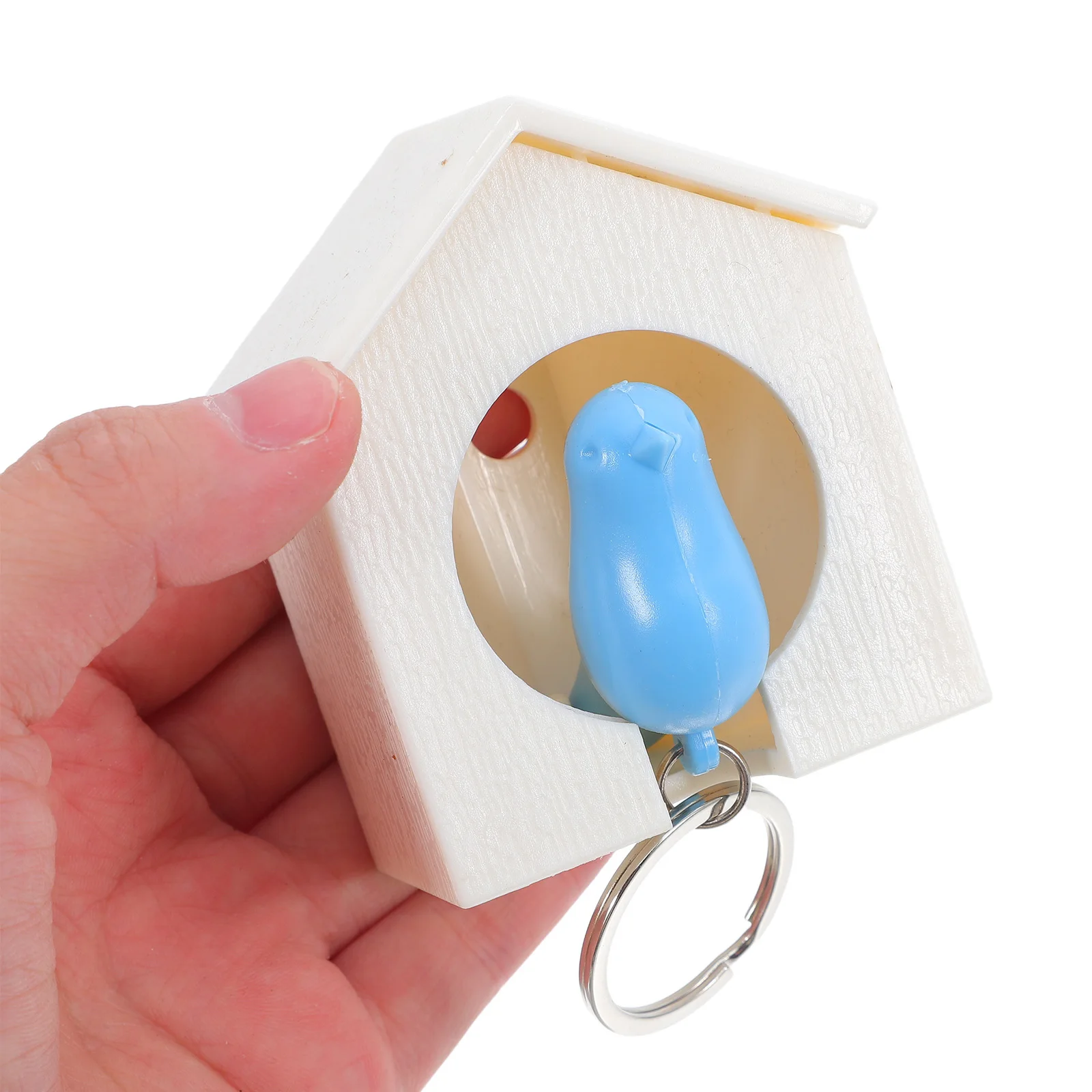 Birdhouse Key Ring White Blue ABS Size 74x68x44cm Sparrow Safety Whistle Tail Alarm Whistle Key Holder Blue Sparrow Keychain
Birdhouse Key Ring White Blue ABS Size 74x68x44cm Sparrow Safety Whistle Tail Alarm Whistle Key Holder Blue Sparrow Keychain