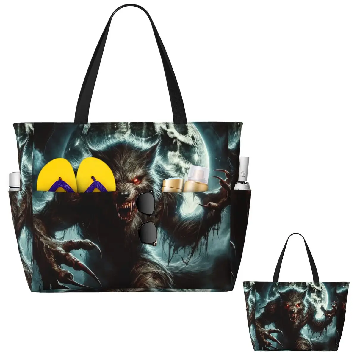 Пляжная большая сумка Werewolf In The Moonlight Спортивная сумка для занятий йогой в тренажерном зале Большая большая сумка Женская дорожная сумка Сумка для фитнеса
Пляжная большая сумка Werewolf In The Moonlight Спортивная сумка для занятий йогой в тренажерном зале Большая большая сумка Женская дорожная сумка Сумка для фитнеса