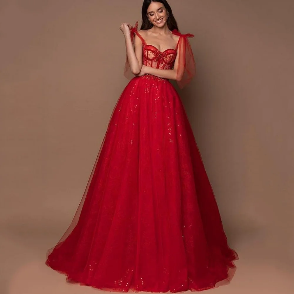 Customized Romantic Prom Dresses Sweetheart Tulle Shiny Party Gowns Spaghetti Straps A Line Evening Dress New Vestido De Novia
Customized Romantic Prom Dresses Sweetheart Tulle Shiny Party Gowns Spaghetti Straps A Line Evening Dress New Vestido De Novia