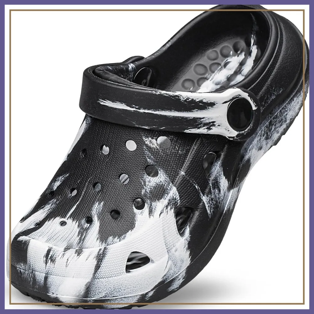 Marbled Clogs Garden Shoes Slip on Beach Slipper Water Shoes Indoor Outdoor
Marbled Clogs Garden Shoes Slip on Beach Slipper Water Shoes Indoor Outdoor