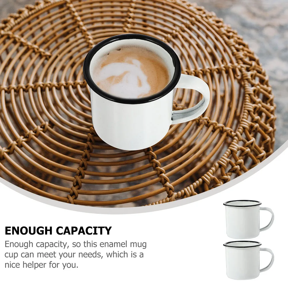 2 Pcs Enamel Drinking Cup White Mug Mugs Cups Enamelware Coffee Electronic Water Creative Chinese Traditional Metal Camping
2 Pcs Enamel Drinking Cup White Mug Mugs Cups Enamelware Coffee Electronic Water Creative Chinese Traditional Metal Camping