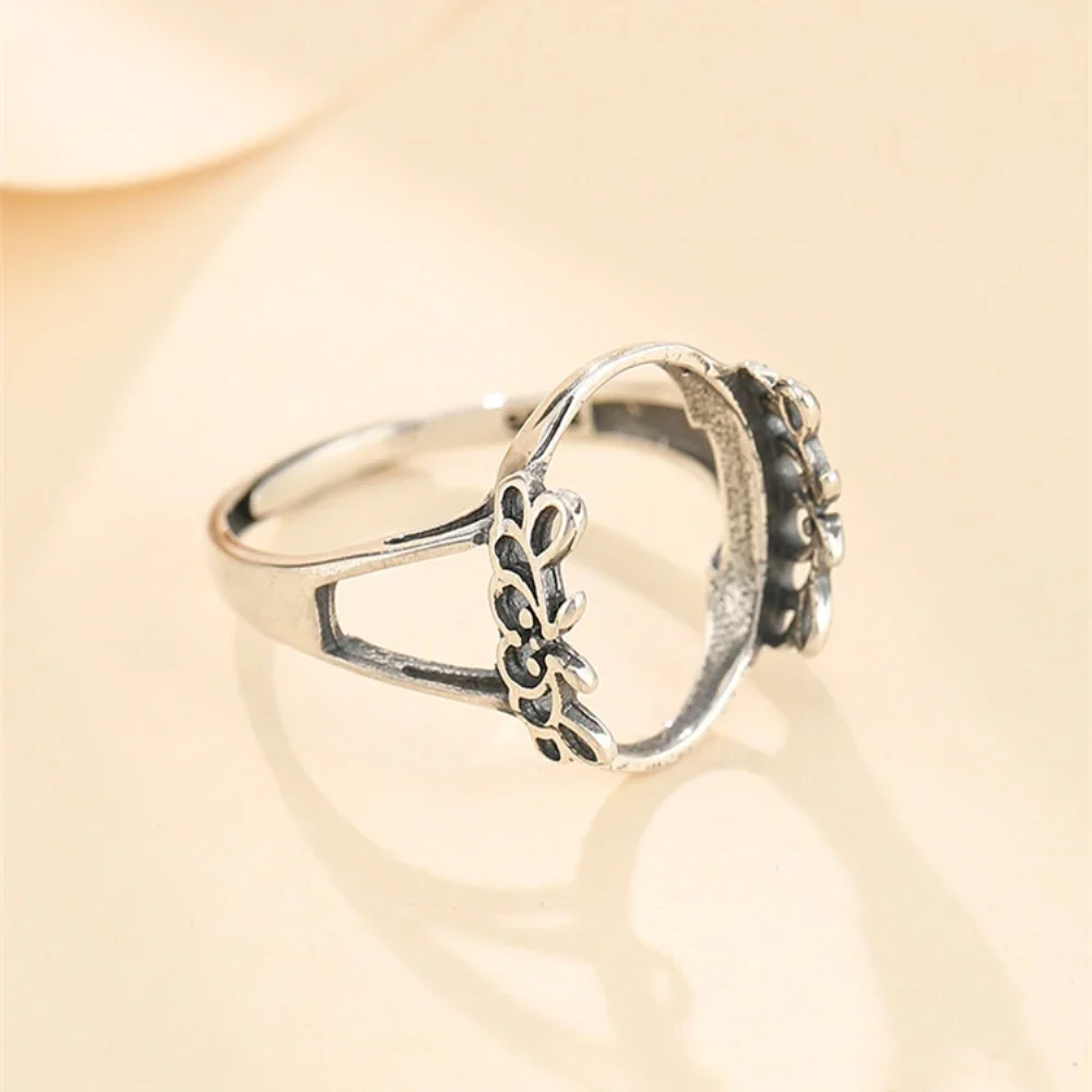 Ring Setting for 12x16mm Oval Cabochons Ring Blank Thai Sterling Silver Adjustable Band Ring Base SR0010
Ring Setting for 12x16mm Oval Cabochons Ring Blank Thai Sterling Silver Adjustable Band Ring Base SR0010