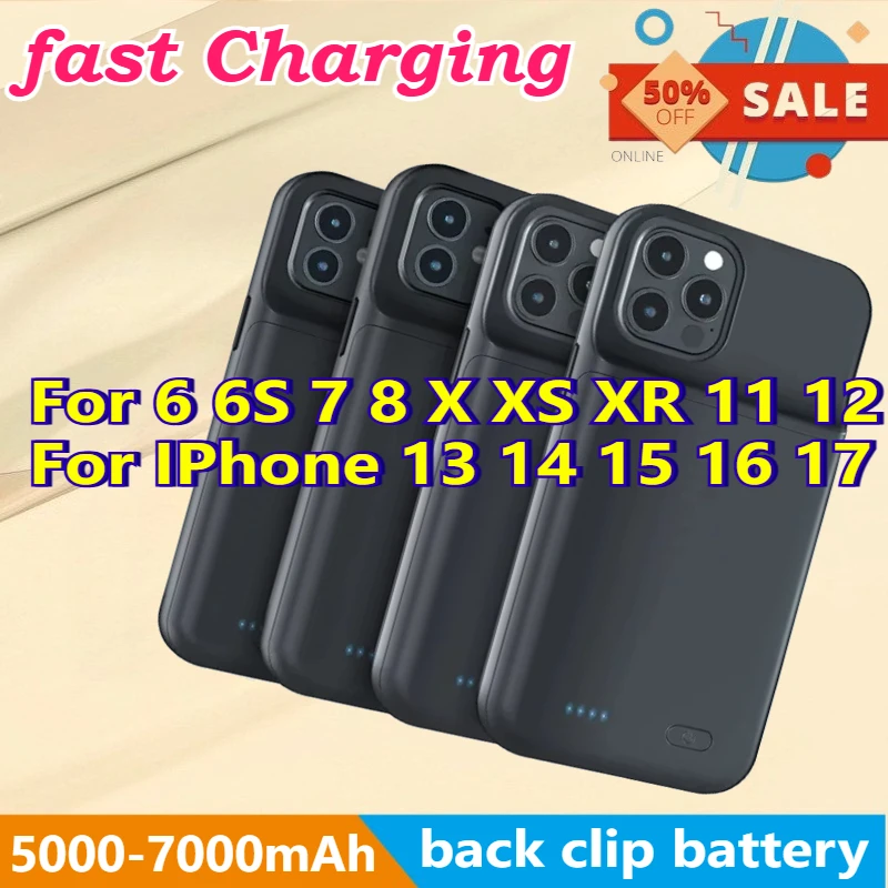 New In Stock External Battery Phone Charging Case for IPhone 17 16 15 14 13 12 11 External Phone Battery Case
New In Stock External Battery Phone Charging Case for IPhone 17 16 15 14 13 12 11 External Phone Battery Case
