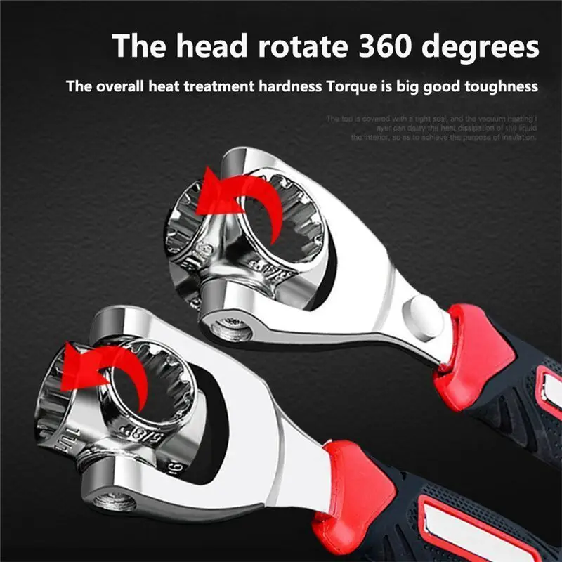 BHBL Universal Wrench Hardware Tool 52 in 1 Maintenance Wrench 360-Degree Rotating Multi-Head Wrench Socket Wrench
BHBL Universal Wrench Hardware Tool 52 in 1 Maintenance Wrench 360-Degree Rotating Multi-Head Wrench Socket Wrench