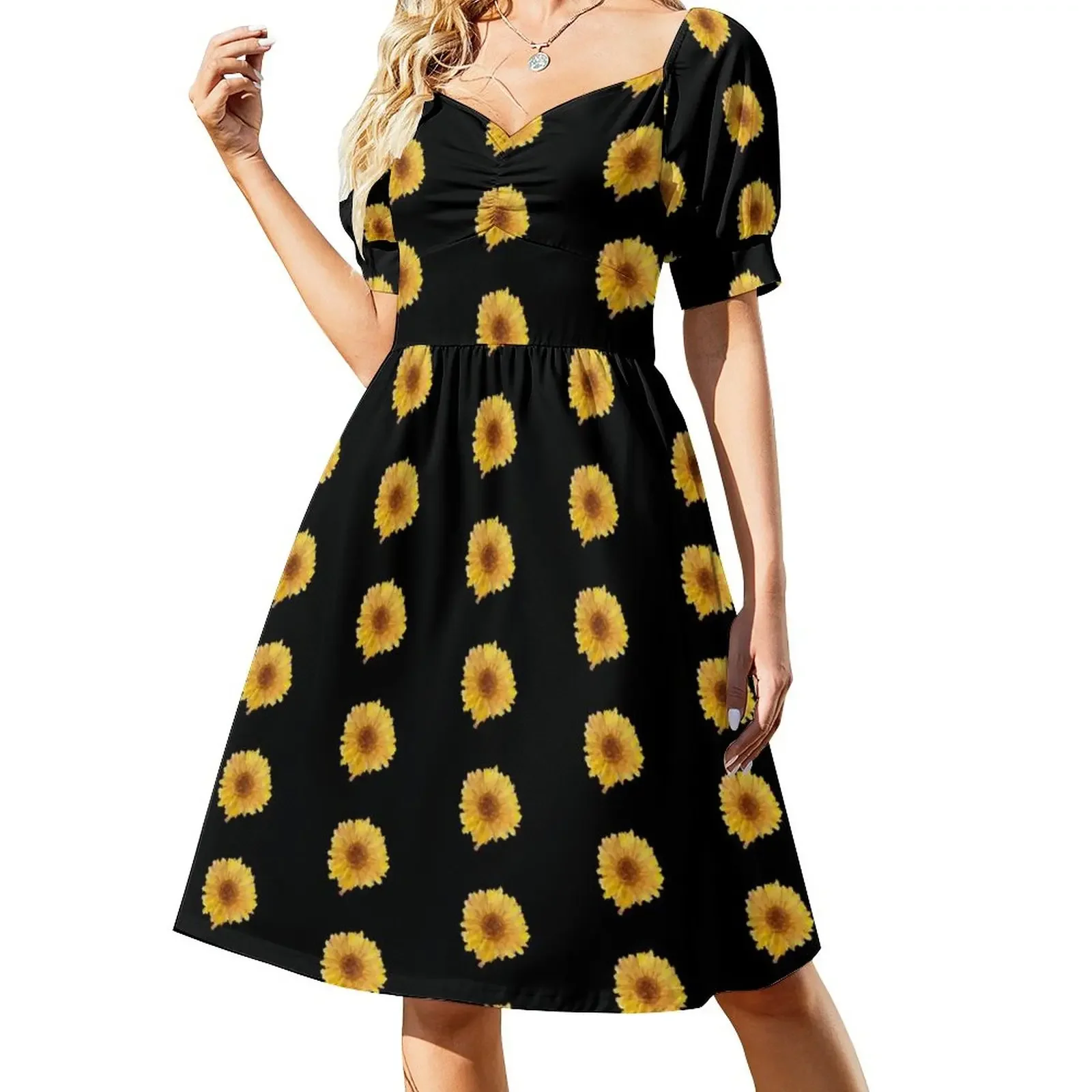 sunflower Short-Sleeved Dress luxury woman party dress clothes for women luxury evening dress woman for wedding
sunflower Short-Sleeved Dress luxury woman party dress clothes for women luxury evening dress woman for wedding