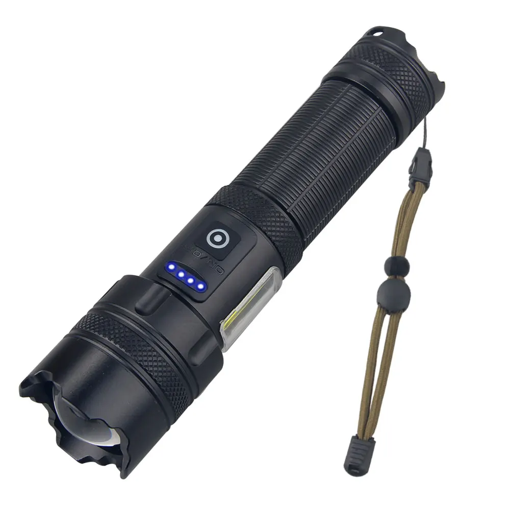 USB Rechargeable LED Flashlight Super Bright Tactical Torch 4 Lighting Mode Zoomable Lamp Waterproof 18650/26650 Camping Lantern
USB Rechargeable LED Flashlight Super Bright Tactical Torch 4 Lighting Mode Zoomable Lamp Waterproof 18650/26650 Camping Lantern