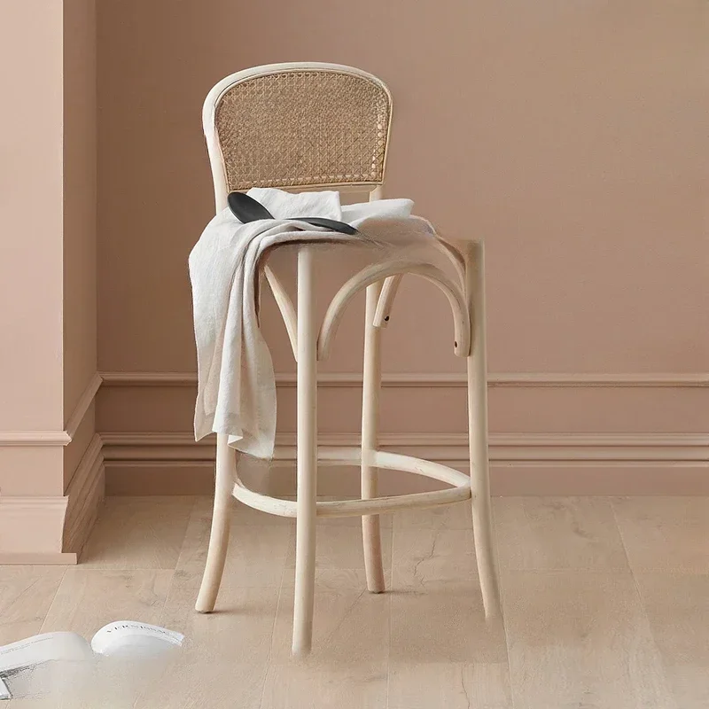 Bar stool Solid wood rattan model room bar rattan art home bar chair dessert shop sales office
Bar stool Solid wood rattan model room bar rattan art home bar chair dessert shop sales office