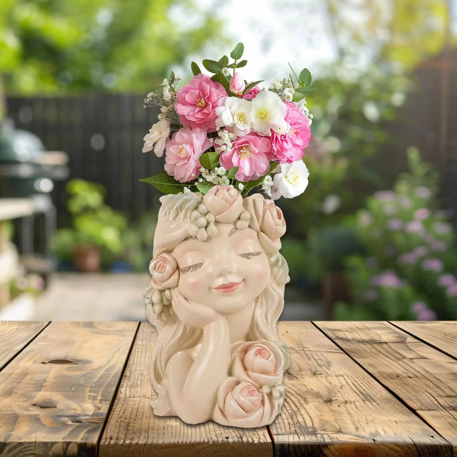 Garden Fairy Flower Pot Plant Container Centerpieces Craft Ornament Practical Creative Girl Flower Planter Resin for Backyard
Garden Fairy Flower Pot Plant Container Centerpieces Craft Ornament Practical Creative Girl Flower Planter Resin for Backyard