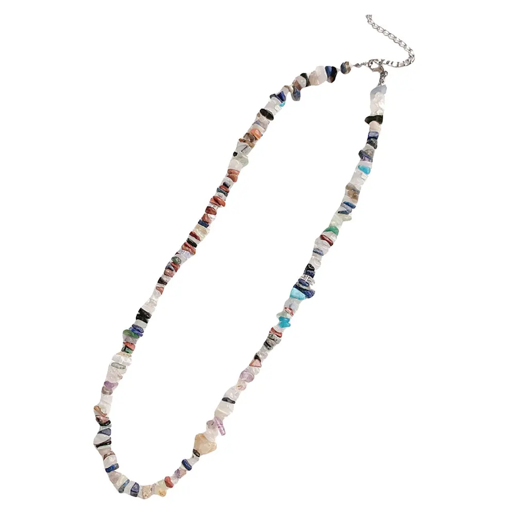 Bohemian Style Colorful Beads Clavicle Chain 42cm 10 5cm Gravel Necklace Decor Extender Wedding Gift Beach Accessories
Bohemian Style Colorful Beads Clavicle Chain 42cm 10 5cm Gravel Necklace Decor Extender Wedding Gift Beach Accessories