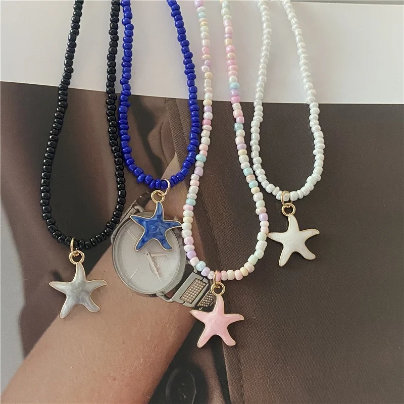 HotSpring Summer Cute Romantic Starfish Short Choker Collarbone Necklace For Women Teen Girls Dainty Stackable Neck Jewelry Daily Beach Wedding Banquet Party Valentine Birthday Gift Wholesale Dropshipping
HotSpring Summer Cute Romantic Starfish Short Choker Collarbone Necklace For Women Teen Girls Dainty Stackable Neck Jewelry Daily Beach Wedding Banquet Party Valentine Birthday Gift Wholesale Dropshipping