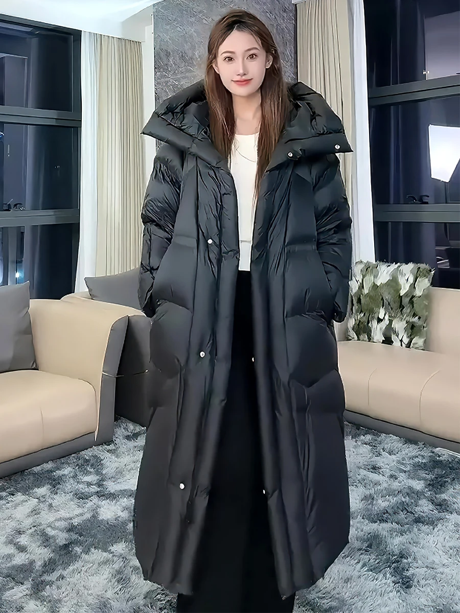 Женская длинная белая пуховая куртка-пуховик: теплая, модная, для повседневной носки, со съемным капюшоном, с высоким содержанием пуха
Женская длинная белая пуховая куртка-пуховик: теплая, модная, для повседневной носки, со съемным капюшоном, с высоким содержанием пуха