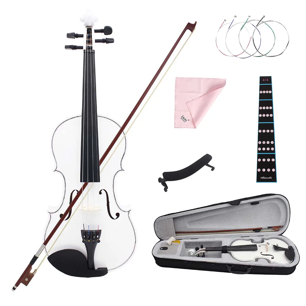 Violin 4/4 Popularize For Beginners Novice Lesson Study Violin Gift Solid Wood Maple Panel Fiddle Suit Kids With Accessories
Violin 4/4 Popularize For Beginners Novice Lesson Study Violin Gift Solid Wood Maple Panel Fiddle Suit Kids With Accessories