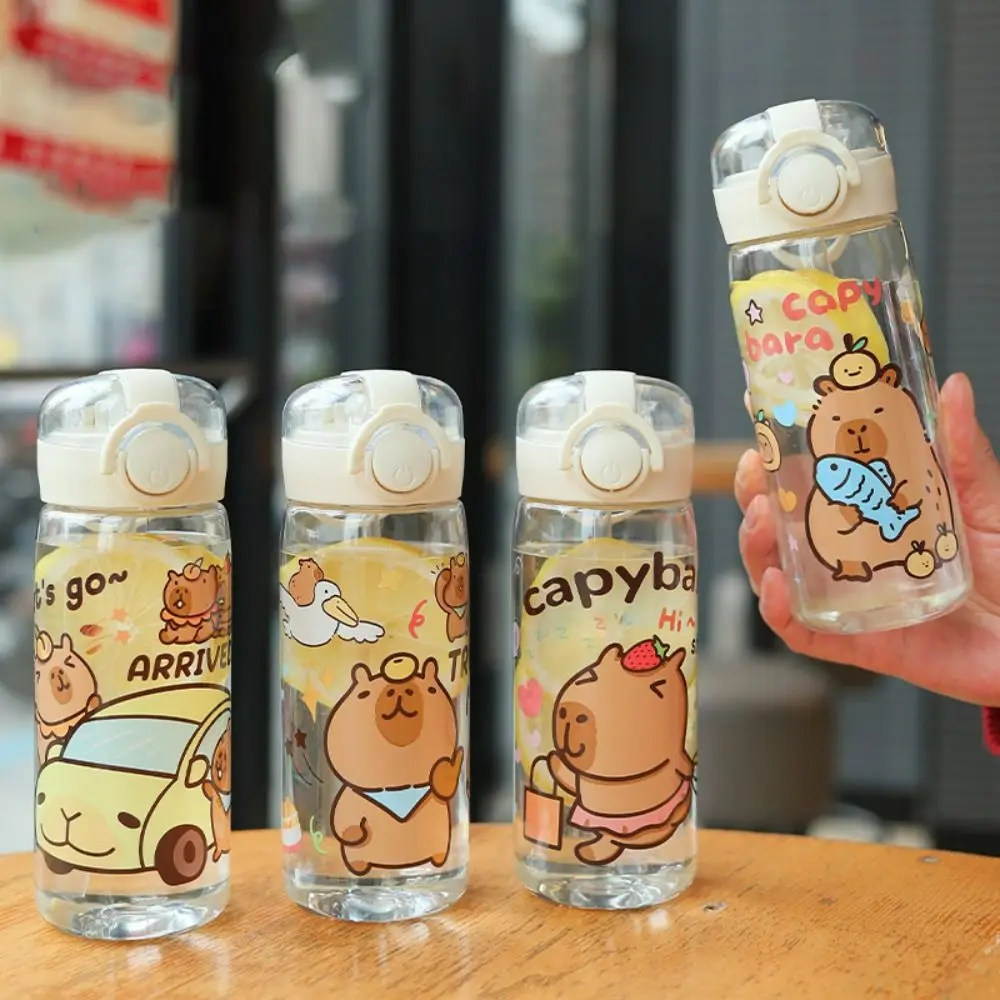 Cute 400ML Capybara Straw Water Bottles Transparent Leak-Proof Children's Water Cup Portable Drink Cup Coffee Tea Juice
Cute 400ML Capybara Straw Water Bottles Transparent Leak-Proof Children's Water Cup Portable Drink Cup Coffee Tea Juice