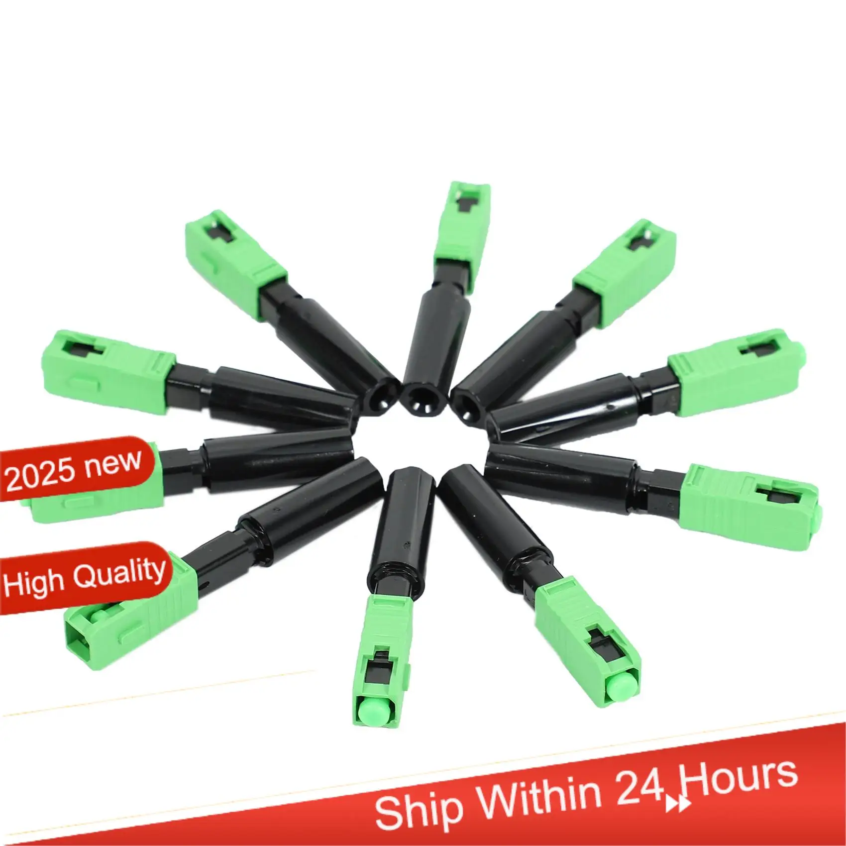 AC18(Guaranteed) 40Pcs Ftth Embedded Quick Connector SC/APC Green Plastic Fiber Optic Connector
AC18(Guaranteed) 40Pcs Ftth Embedded Quick Connector SC/APC Green Plastic Fiber Optic Connector