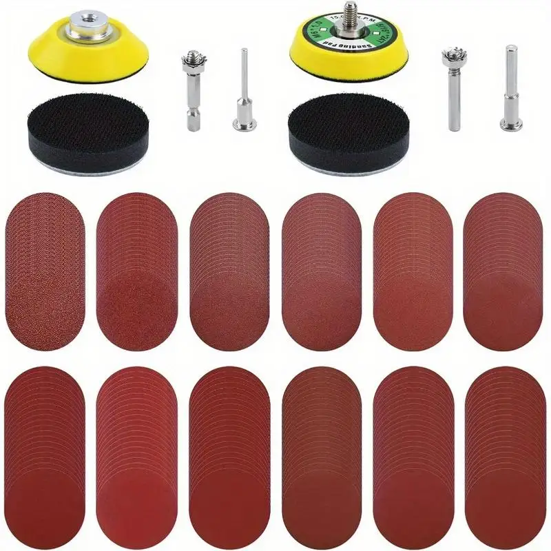 244 Pcs/set 2 Inch Sanding Discs Pad Kit for Drill Grinder Rotary Tools 80-3000 Grit Sanding Paper
244 Pcs/set 2 Inch Sanding Discs Pad Kit for Drill Grinder Rotary Tools 80-3000 Grit Sanding Paper