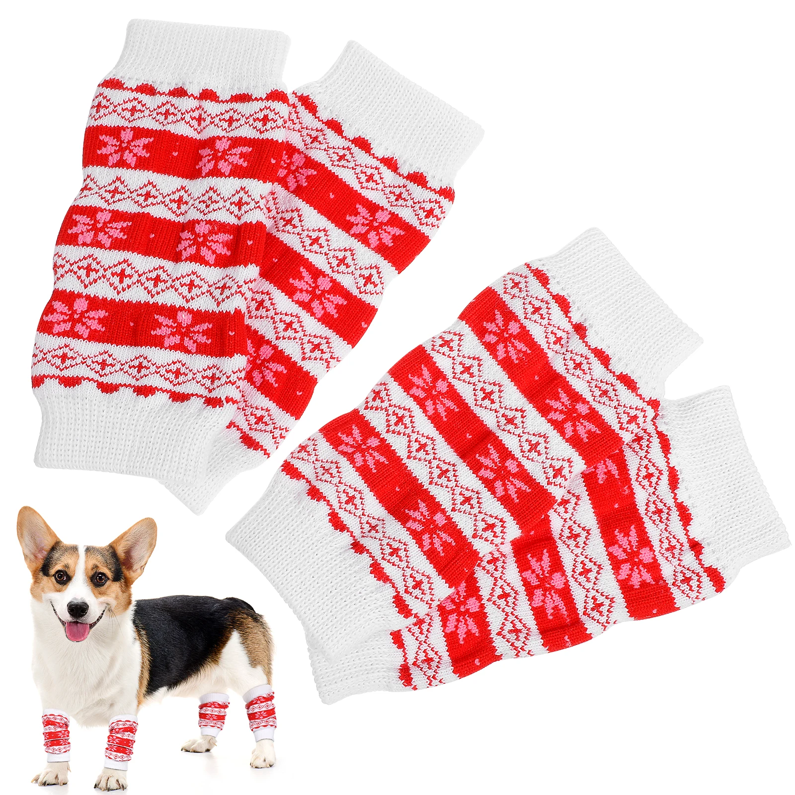 4pcs Pet Leg Sleeve Dog Leg Protectors Warm Breathable Elastic Fashion Knee Cover for Cats Dogs Paw Hock Brace
4pcs Pet Leg Sleeve Dog Leg Protectors Warm Breathable Elastic Fashion Knee Cover for Cats Dogs Paw Hock Brace