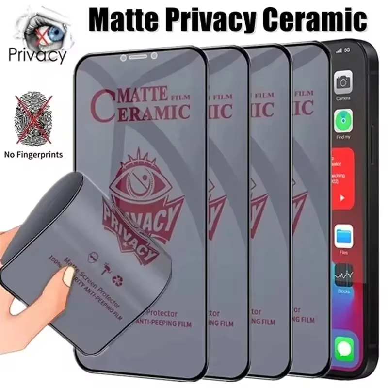 Matte Ceramic Privacy Screen Protector For Samsung Galaxy S24 Ultra S23 Ultra S22 S21 S24 Plus S20 S21 S23 FE Anti-Spy Film S 24
Matte Ceramic Privacy Screen Protector For Samsung Galaxy S24 Ultra S23 Ultra S22 S21 S24 Plus S20 S21 S23 FE Anti-Spy Film S 24