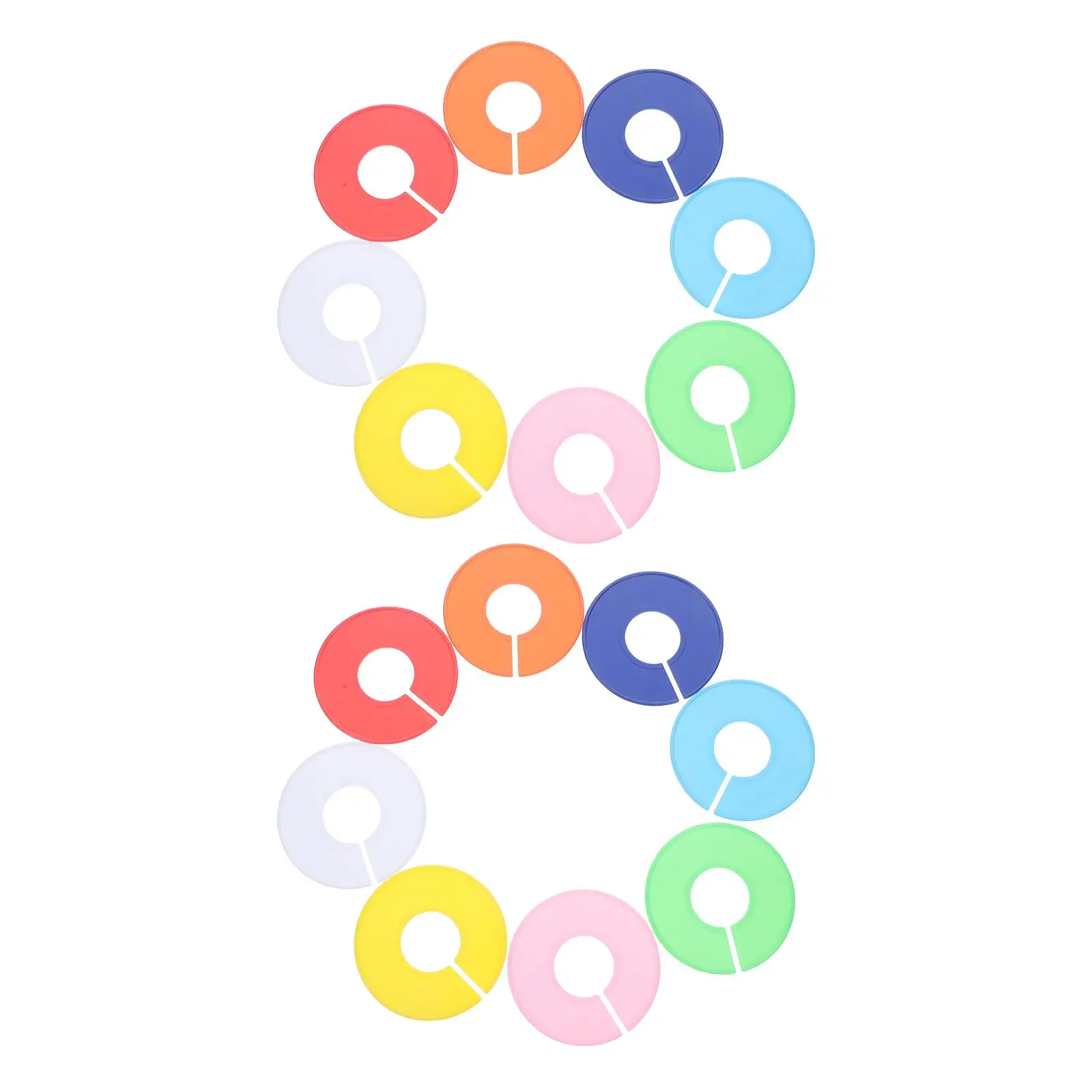 16 Pcs Clothing Display Size Circle Coat Hangers Clothes Dividers for Closets Rack Abs
16 Pcs Clothing Display Size Circle Coat Hangers Clothes Dividers for Closets Rack Abs