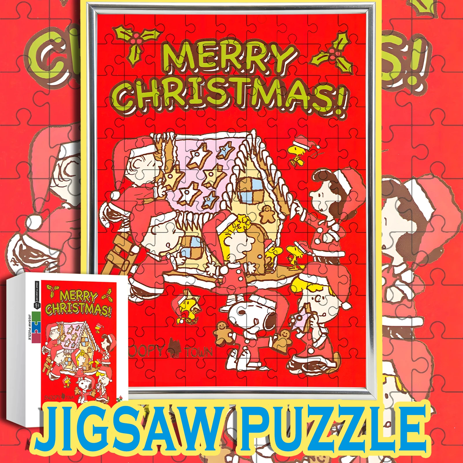Festive Red Background "MERRY CHRISTMAS!" Snoopy Town Scene Puzzle 108-1000pcs Home Decor
Festive Red Background "MERRY CHRISTMAS!" Snoopy Town Scene Puzzle 108-1000pcs Home Decor
