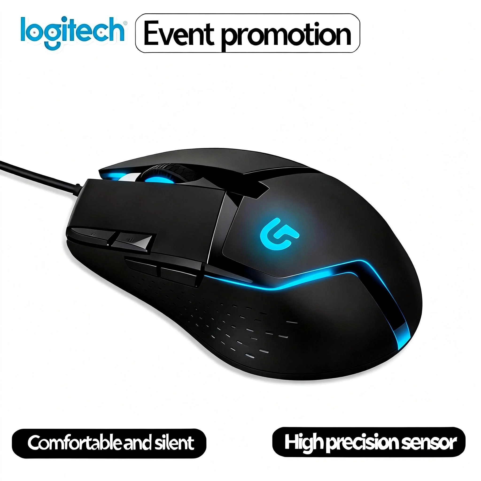 The Logitech G402 rotating gaming mouse features 4000 DPI and dynamic breathing light effects, making every click feel powerful.
The Logitech G402 rotating gaming mouse features 4000 DPI and dynamic breathing light effects, making every click feel powerful.