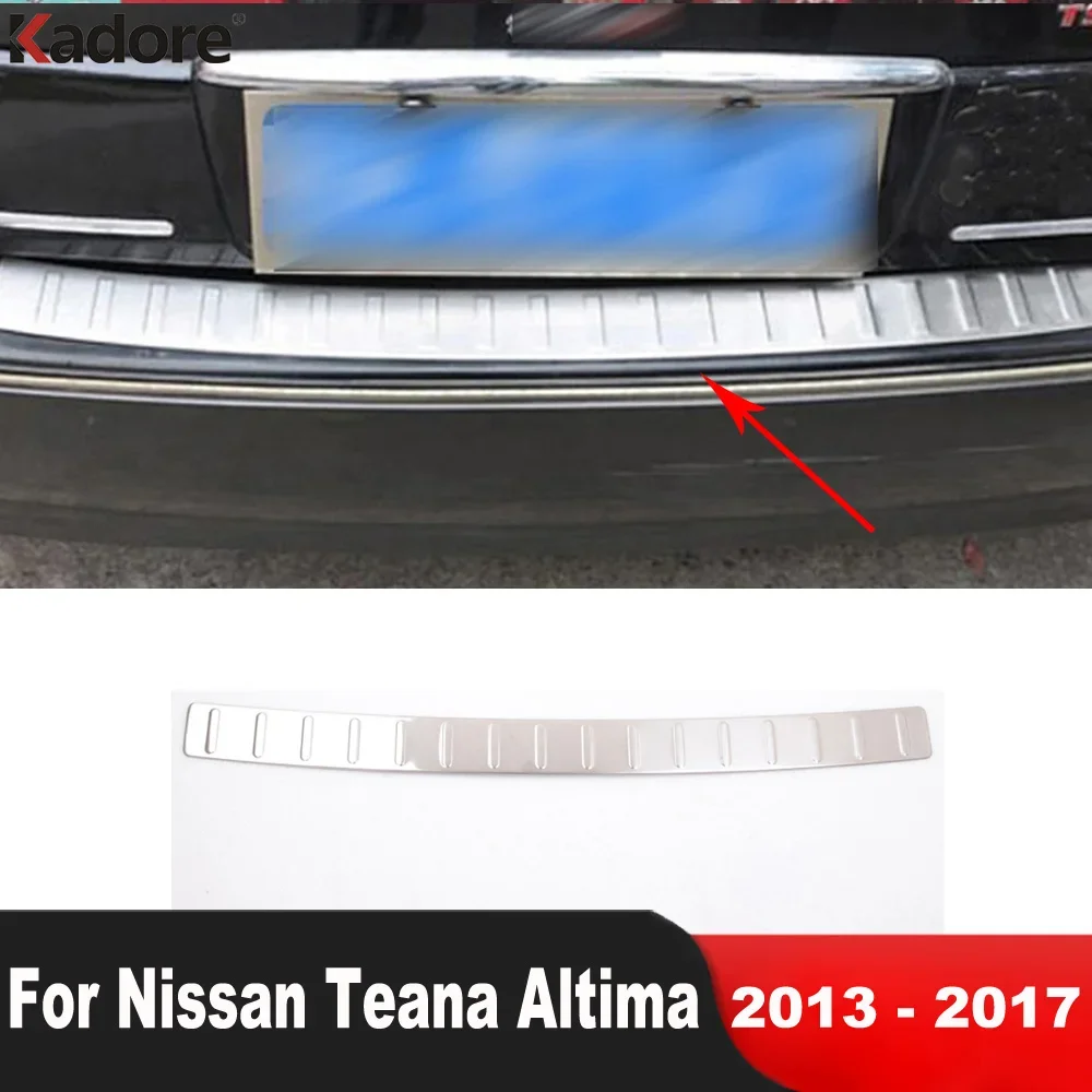 Для Nissan Teana L33 Altima 2013-2016 2017, стальная крышка заднего багажника автомобиля, накладка на порог задней двери, аксессуары для защиты
Для Nissan Teana L33 Altima 2013-2016 2017, стальная крышка заднего багажника автомобиля, накладка на порог задней двери, аксессуары для защиты