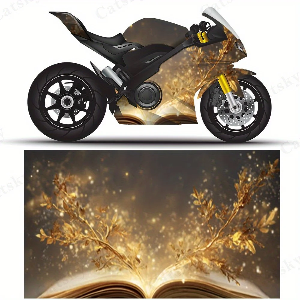 Golden Grimoire PVC material self-adhesive waterproof motorcycle car sticker, paste firm and anti-wear, waterproof and sun-resis
Golden Grimoire PVC material self-adhesive waterproof motorcycle car sticker, paste firm and anti-wear, waterproof and sun-resis