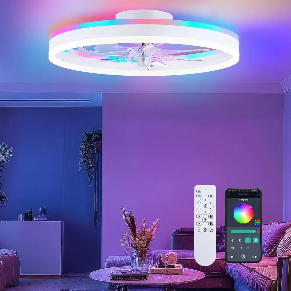 Низкопрофильный потолочный вентилятор с подсветкой, управлением через пульт/приложение, люстра для спальни, для помещений (белый)
Низкопрофильный потолочный вентилятор с подсветкой, управлением через пульт/приложение, люстра для спальни, для помещений (белый)