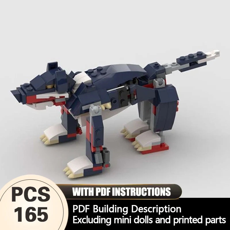 Creators Animal Series Model MOC Building Bricks Dark Mecha Wolf Modular Technology Gifts Holiday Assemble Children Toys Suit
Creators Animal Series Model MOC Building Bricks Dark Mecha Wolf Modular Technology Gifts Holiday Assemble Children Toys Suit