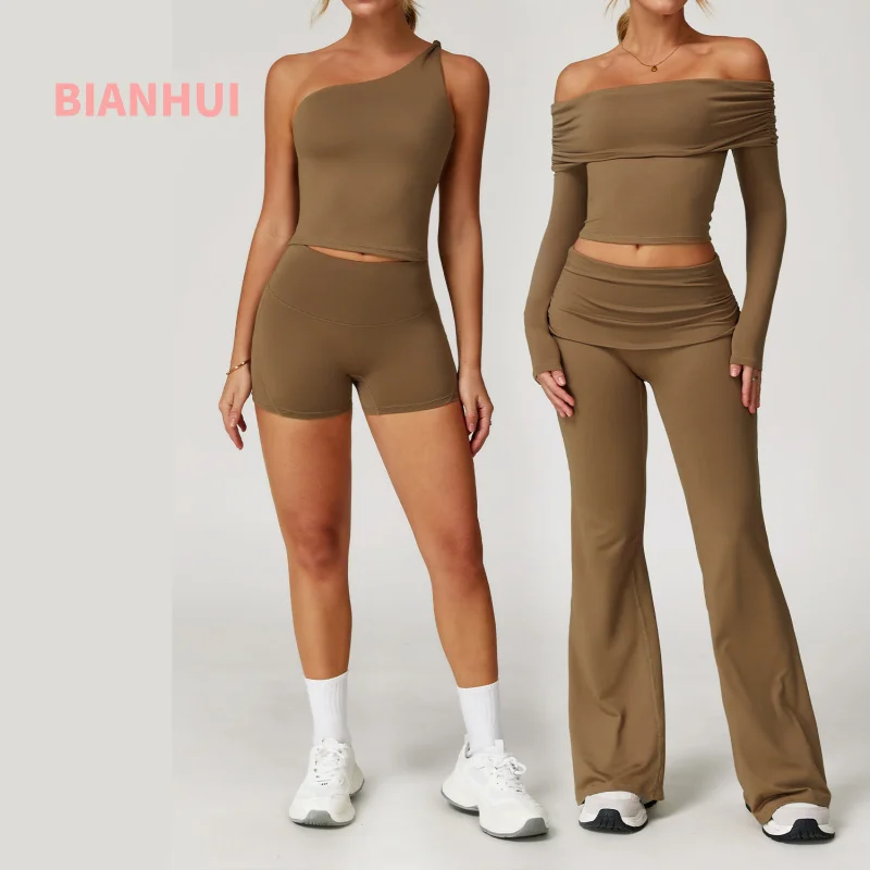 BIANHUI женский комплект из двух предметов, повседневный спортивный костюм с красивой спиной для женщин, одежда для йоги, спортивный костюм для бега, фитнеса, женский спортивный костюм
BIANHUI женский комплект из двух предметов, повседневный спортивный костюм с красивой спиной для женщин, одежда для йоги, спортивный костюм для бега, фитнеса, женский спортивный костюм