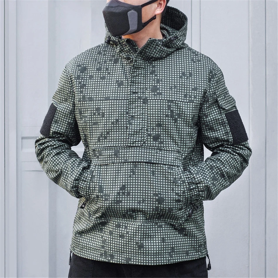 Tactical Sweater Pullover Belly-pocket Hiking Jacket men Spring Autumn Outdoor Commuting Casual Warm Army Fan Camouflage Coat
Tactical Sweater Pullover Belly-pocket Hiking Jacket men Spring Autumn Outdoor Commuting Casual Warm Army Fan Camouflage Coat
