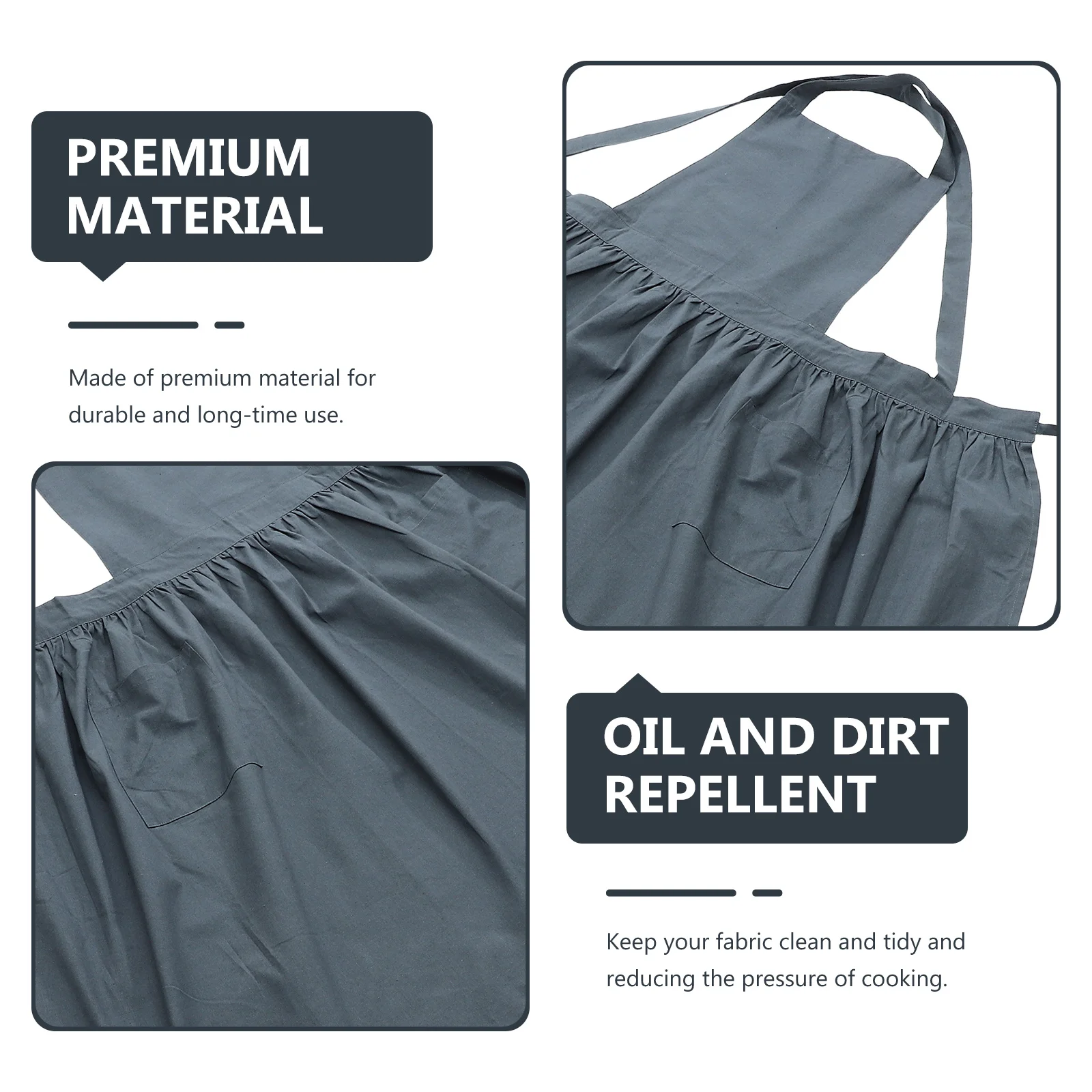 High-Grade Cotton Cooking Apron Oil-Proof Baking Cafe Shop Multipurpose Wear-Resistant Dirt-Proof Standard Size
High-Grade Cotton Cooking Apron Oil-Proof Baking Cafe Shop Multipurpose Wear-Resistant Dirt-Proof Standard Size