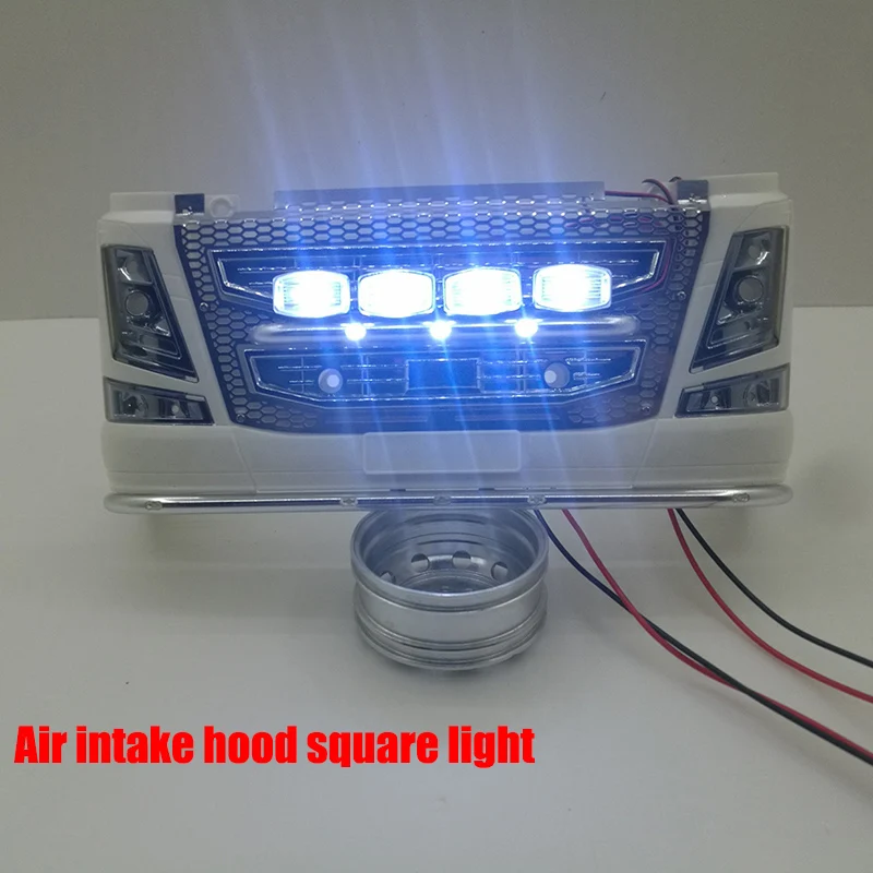 Headlight Air Intake Hood Square Light LED Spotlight for 1/14 Tamiya RC Truck Trailer Tipper Scania 770s Volvo MAN DIY Parts
Headlight Air Intake Hood Square Light LED Spotlight for 1/14 Tamiya RC Truck Trailer Tipper Scania 770s Volvo MAN DIY Parts