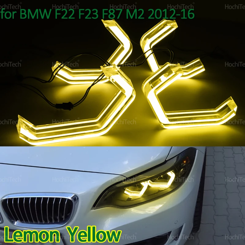 For BMW 2 Series F22 F23 F87 M2 2012 2013 2014 2015 2016 M4 Style LED Angel Eyes Bulb Ring Lemon Yellow Lamp DRL Styling Light
For BMW 2 Series F22 F23 F87 M2 2012 2013 2014 2015 2016 M4 Style LED Angel Eyes Bulb Ring Lemon Yellow Lamp DRL Styling Light