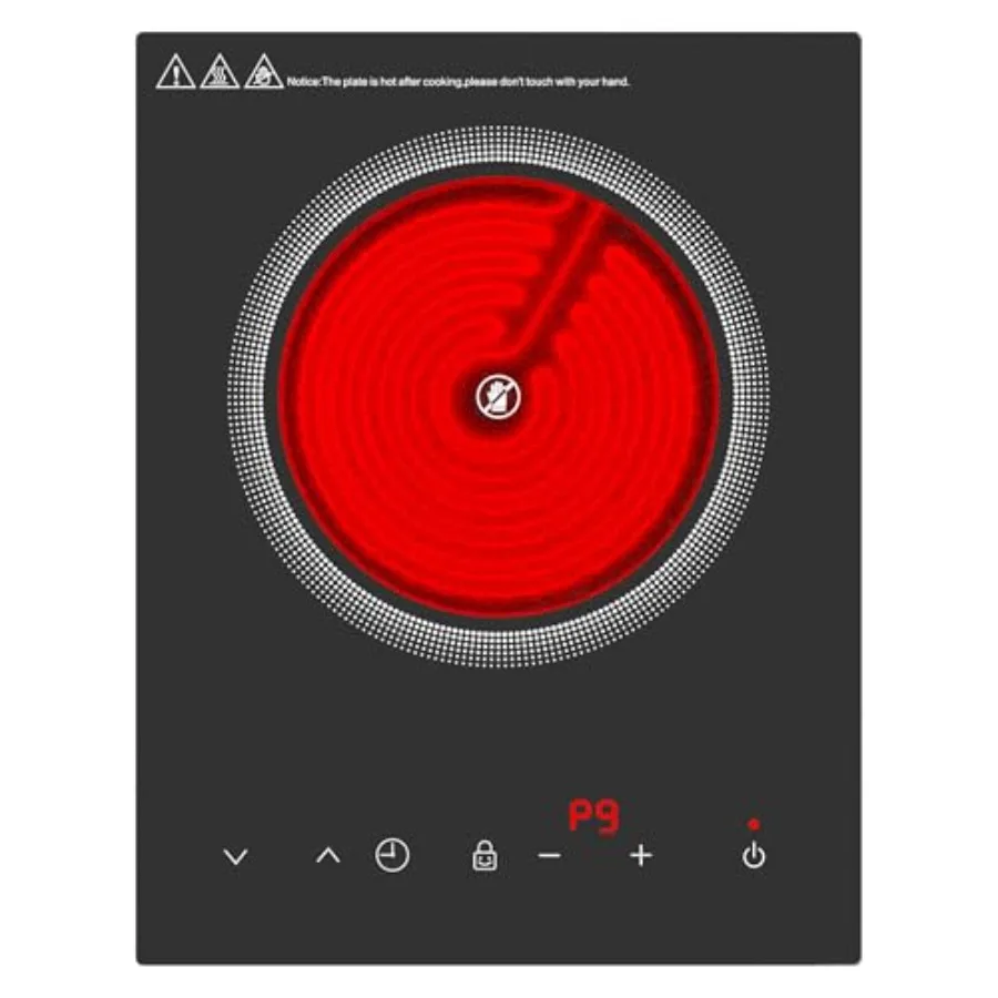 110V 1800W Stove Top with LED Touch Control Portable cooktop 9 Power Levels 4hTimer Safety Lock Overheat protection
110V 1800W Stove Top with LED Touch Control Portable cooktop 9 Power Levels 4hTimer Safety Lock Overheat protection