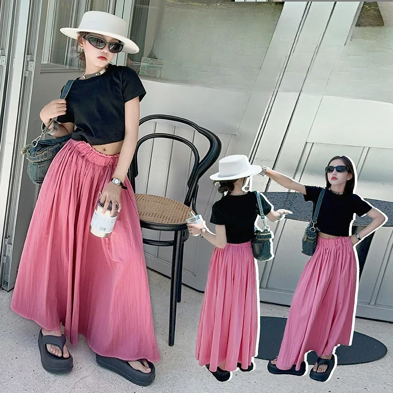 Girls Clothes Suits Children 2024 New Spring and Summer Fashion Top and Skirt Simple Casual Two-piece Set Clothes Children
Girls Clothes Suits Children 2024 New Spring and Summer Fashion Top and Skirt Simple Casual Two-piece Set Clothes Children
