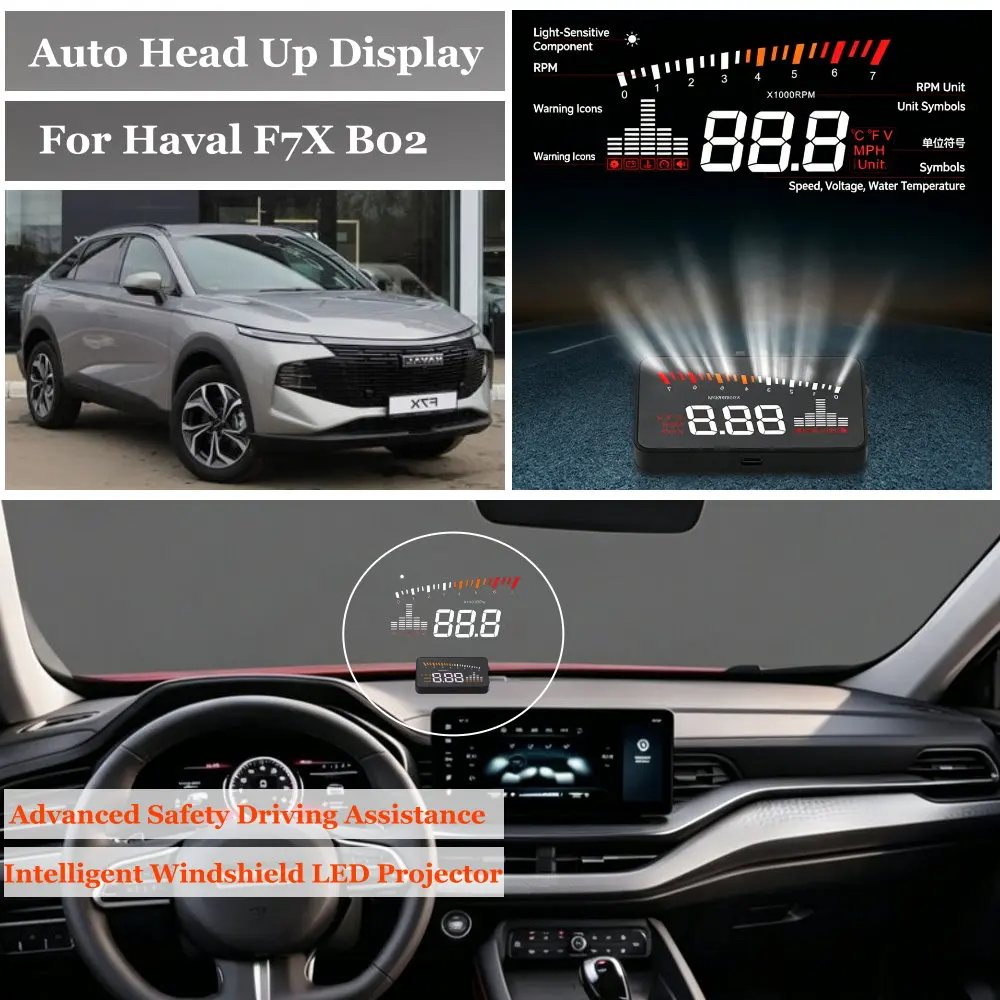 Car Head Up Display For Haval F7X F7 MKQ B02 2018-2026 AUTO HUD Speedometer Odometer Windshield Projector Accessories
Car Head Up Display For Haval F7X F7 MKQ B02 2018-2026 AUTO HUD Speedometer Odometer Windshield Projector Accessories