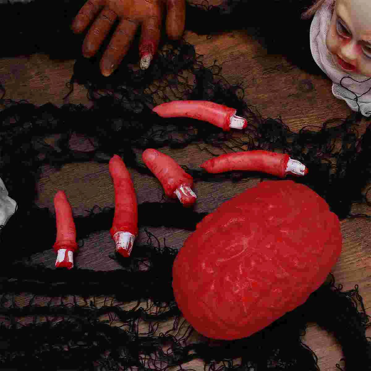 6 Pcs Horrible Brain Prop Bloody Halloween Party Decor Simulation Halloween Severed Finger Body
6 Pcs Horrible Brain Prop Bloody Halloween Party Decor Simulation Halloween Severed Finger Body