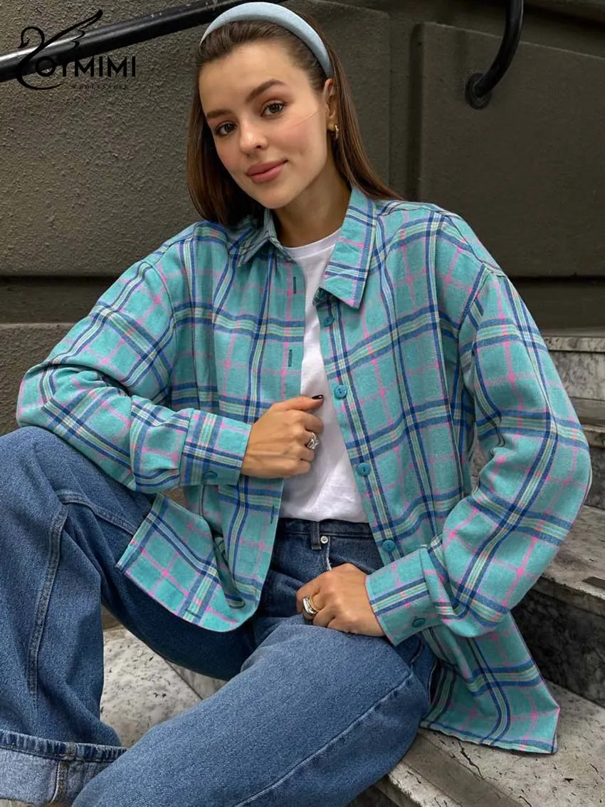 Oymimi Elegant Blue Print Women's Shirt Fashion Turn-Down Collar Long Sleeve Blosues Casual Single Breasted Shirts Streetwear
Oymimi Elegant Blue Print Women's Shirt Fashion Turn-Down Collar Long Sleeve Blosues Casual Single Breasted Shirts Streetwear