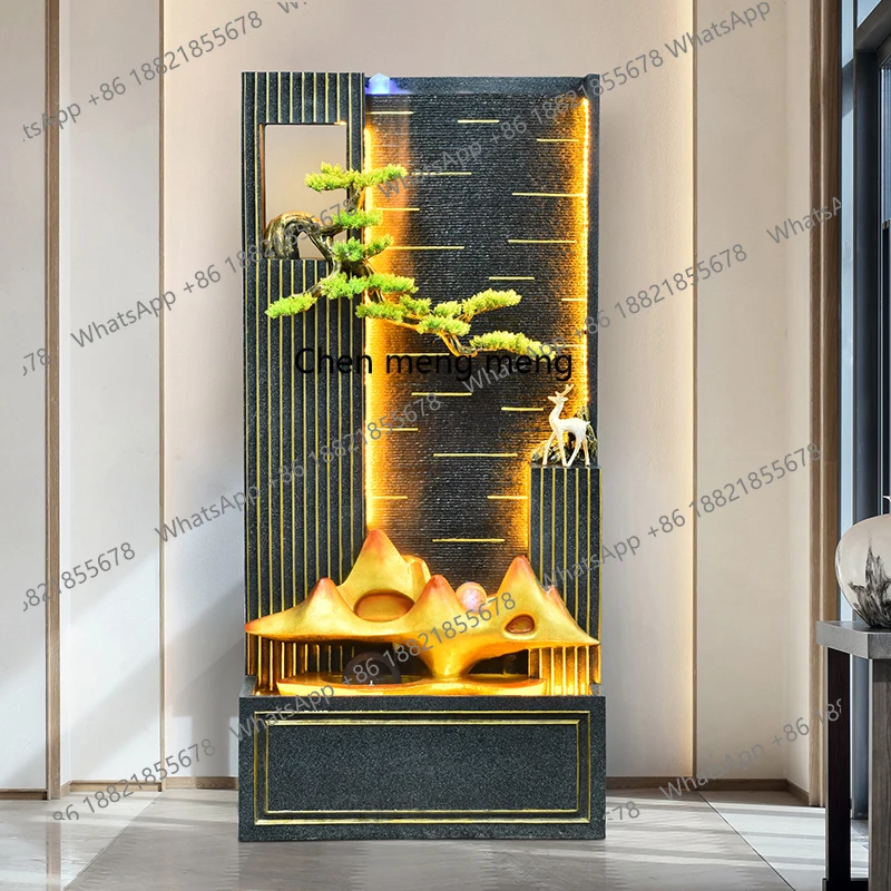 Floor-to-ceiling rockery flowing water fountain circulating water, clubhouse lobby and living room layout
Floor-to-ceiling rockery flowing water fountain circulating water, clubhouse lobby and living room layout