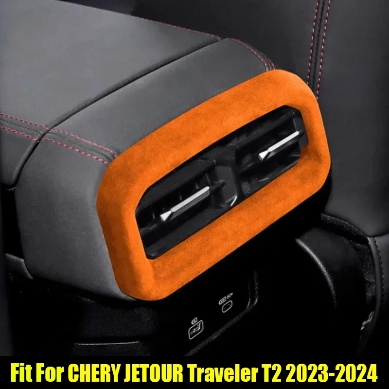New! Car Seat Rear Air Outlet Cover Frame Decorative Sticker Fit for Jetour Traveller T2 2023 2024 Suede Car Interior Accessorie
New! Car Seat Rear Air Outlet Cover Frame Decorative Sticker Fit for Jetour Traveller T2 2023 2024 Suede Car Interior Accessorie