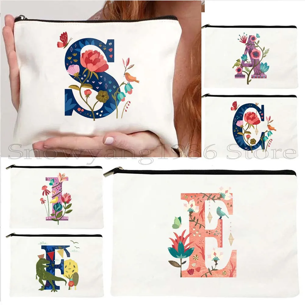 Colorful Floral Letter A C E F I J K L M P R S Watercolor Flower Initial Letter Print Gift Cosmetic Bag Makeup Pouch Pencil Case
Colorful Floral Letter A C E F I J K L M P R S Watercolor Flower Initial Letter Print Gift Cosmetic Bag Makeup Pouch Pencil Case