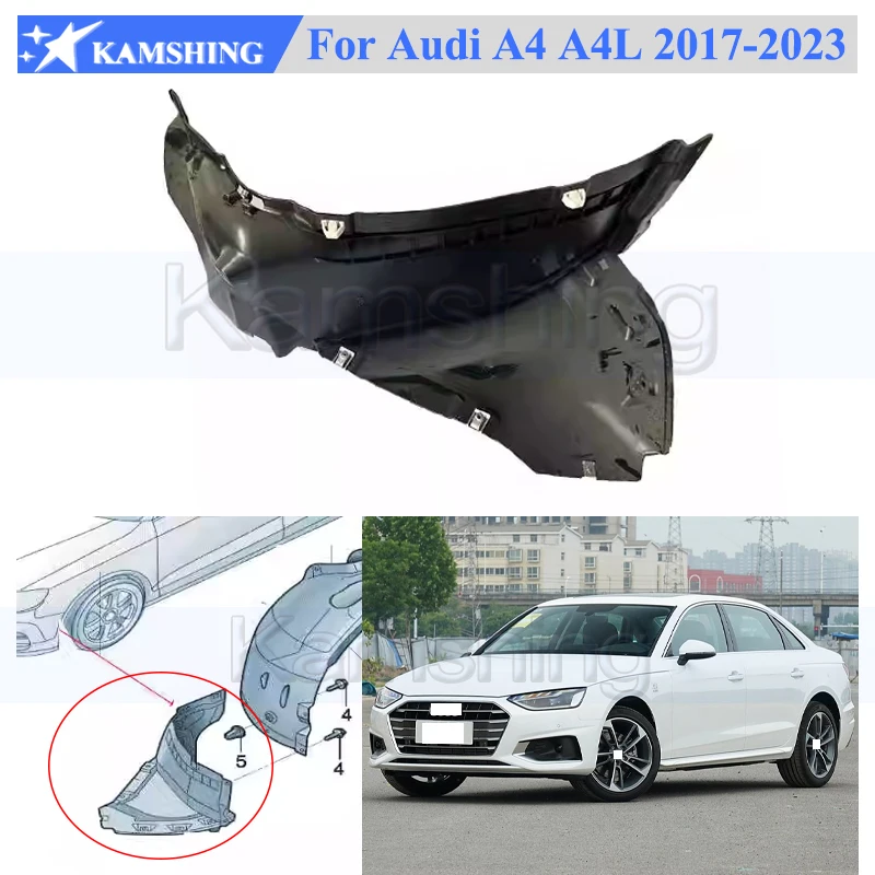 Kamshing Front Fender Lined Mudguard For Audi A4 A4L 2017-2023 Front Fender Liner 8W0853887A 8W0853888A
Kamshing Front Fender Lined Mudguard For Audi A4 A4L 2017-2023 Front Fender Liner 8W0853887A 8W0853888A