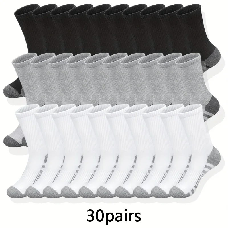 10/20/30 Pairs Mens Classic Crew Socks Unisex Sports Socks for Men Running Basketball Anti-slip Socks Outdoor All Seasons Weight
10/20/30 Pairs Mens Classic Crew Socks Unisex Sports Socks for Men Running Basketball Anti-slip Socks Outdoor All Seasons Weight